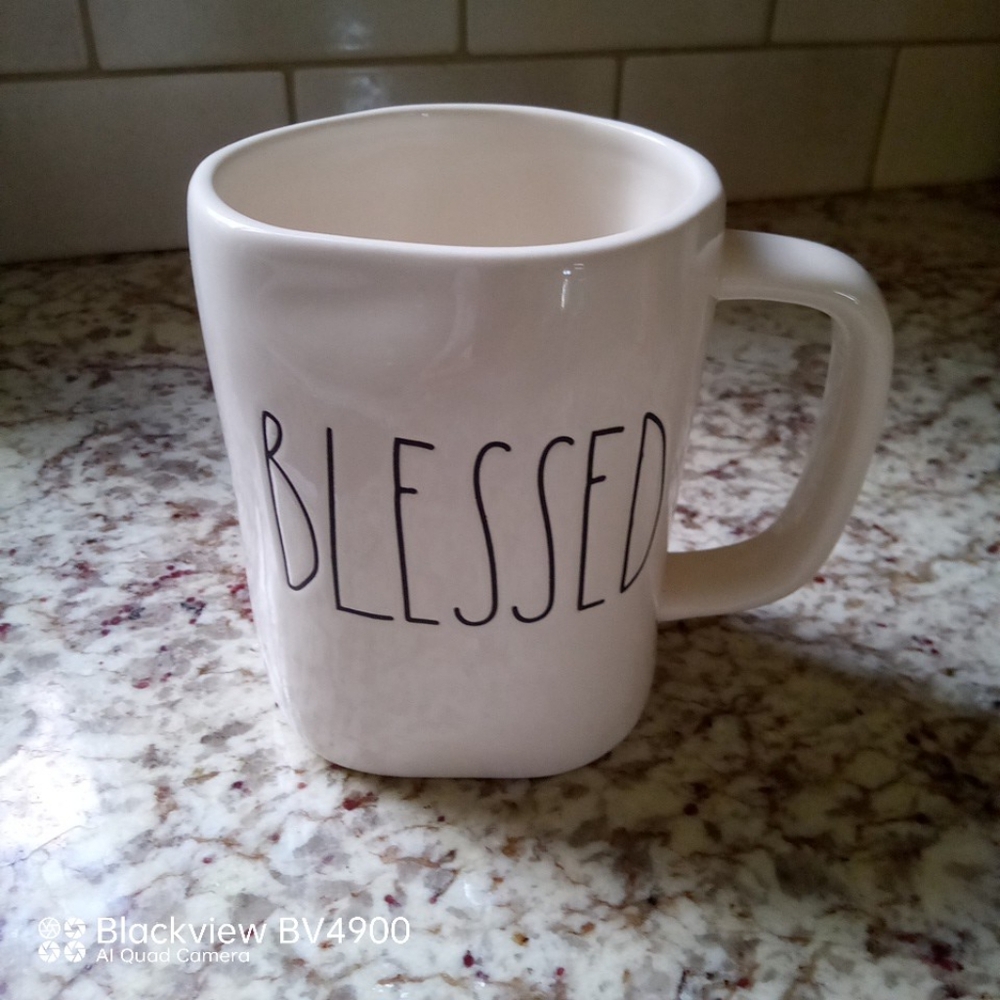 NWOT - Rae Dunn Blessed coffee/Tea Mug Artisan Collection by Magenta - Picture 1 of 3